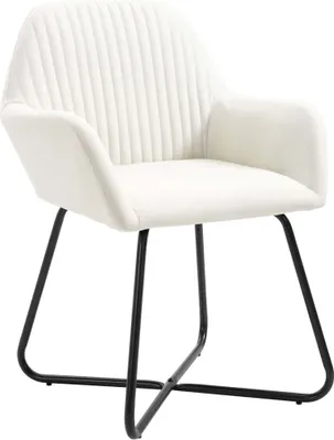 Produktbild von vidaXL Esszimmerstühle 2 Stk. Creme Stoff