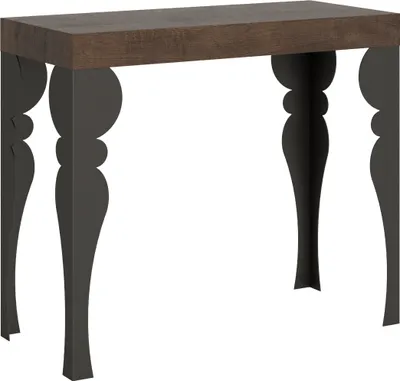 Zdjęcie produktu dla Rozkładany stół konsolowy 90x40/300 cm Paxon Premium orzech antracyt rama