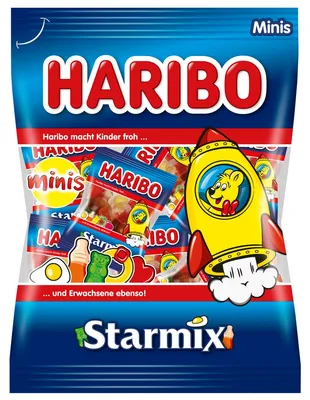 Verpackungsbild Haribo Starmix die bunte Entdeckungsreise aus Fruchtgummi 250g
