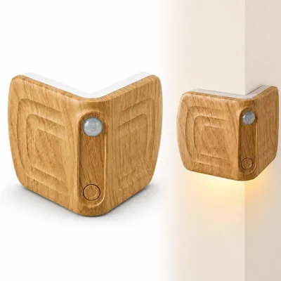 Produktbild von LED Wandleuchte mit Bewegungsmelder, wiederaufladbar Nachtlicht magnetisch, 3‑Farbtemperatur, 120°‑Sensor, USB‑Aufladung für Treppe, Schlafzimmer, Flur