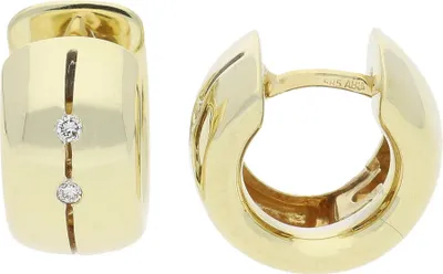 Produktbild von JuwelmaLux Creolen 585 Gelbgold mit Brillanten JL30-06-1706