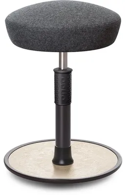 Produktbild von Sitz- Stehhocker Free Regular Hutsitz kvadrat Divina Mel. Grau schw. /creme.