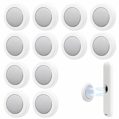 Magnetische Fernbedienungshalter, 12 Stück, selbstklebend, weiß