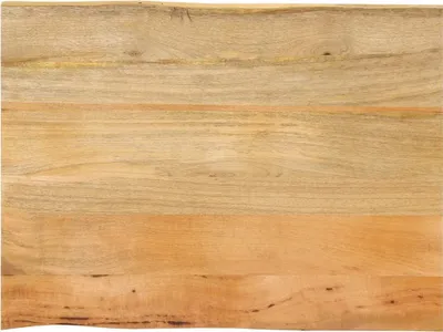 Productafbeelding van Tafelblad met houten rand, 80x60x3,8 cm, massief mangohout
