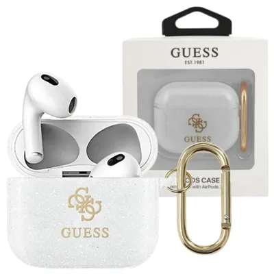 Immagine prodotto di Guess Gua3Ucg4Gt Rivestimento Airpods 3 Collezione Glitter Trasparente