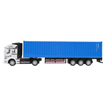 Obrázek produktu pro 1:48 Slitinový kontejner Truck Model Toy Vysoká simulace Dětské auto Toy VehicleBlue Container Truck Model
