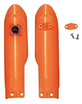 Produktbild von Ufo Kt05008-127 Holeshot Gabelprotektoren Orange  Orange One Size