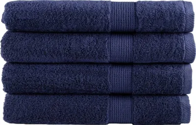 Produktbild von Premium Saunatücher SOLUND 4 Stk. Marineblau 80x200 cm 600 g/m²
