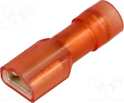 Productafbeelding van 5x Aansluitklem: plat, vrouwelijk, 0,8 mm, 4,8 mm, 0,25÷1,5 mm², geïsoleerd, type BM 80192, geïsoleerd