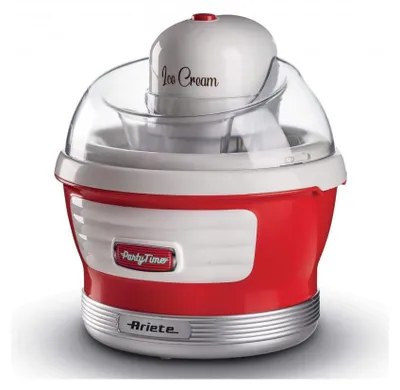 Obrázek produktu pro Ariete 0643/00, Tradiční zmrzlinovač, 1,5 l, 1 misky/misek, Červená, 30 min, 24 h