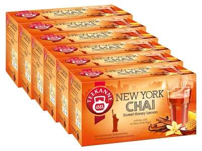Zdjęcie produktu dla Teapot New York Chai Sweet Honey Lemon pikantny słodki 35g 6 pack