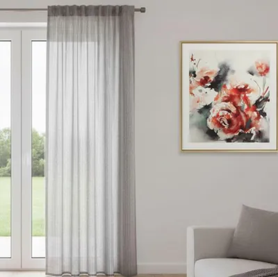 Produktbild von Fertigschal verdeckte Schlaufen grau -  Größe (HxB) 245x140cm  grau