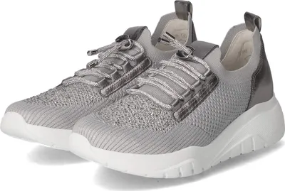 Produktbild von Gabor Damen Low Sneaker Silber Leder Textil Mix  Größe: 40,5