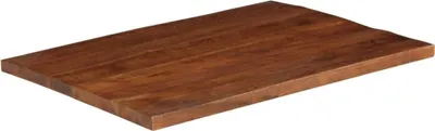 Immagine prodotto di vidaXL Piano da tavolo 110x80x2,5 cm rettangolare in legno massiccio antico