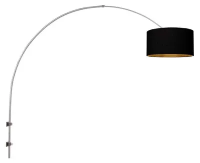 Image de Applique murale - acier - Sparkled Light - lin métal textile - E27 - 3966ST - Steinhauer