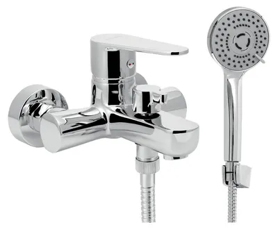 Productafbeelding van Novaservis Titania Fresh - Badkraan met accessoires, afstand tussen de aansluitingen 100 mm, chroom, model 96025.0E