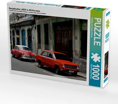 Produktbild von Calvendo Sowjetischer LADA in Alt-Havanna 1000 Teile Puzzle quer 640x480mm, von Löwis of Menar Henning; 7385171