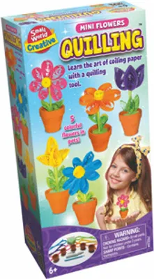 Produktbild von Keine Feuerpapier-Quilling-Blumen | 3 Stück