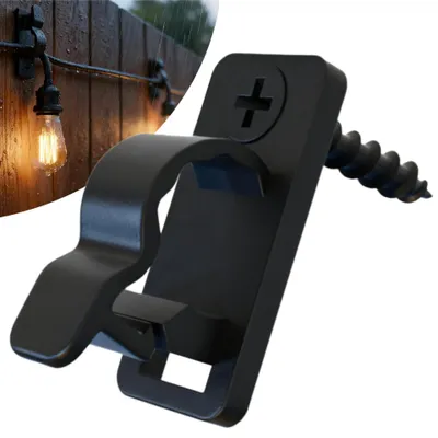 Productafbeelding van 60 Stuks Buitenlicht Clips met Schroeven