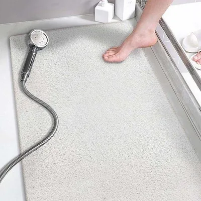 Produktbild von Famanu Antirutsch-Badmatte für Badewanne - Extra lange Matte aus weichem PVC (40 x 100 cm)