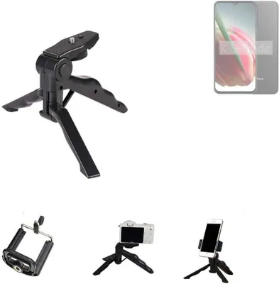 Produktbild von K-S-Trade Stativ Tisch-Ständer Dreibein Handy-Stativ Ständer kompatibel mit FreeYond F9 Mini-Stativ Smartphone Tripod Handy-Stativ aus Plastik