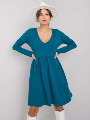 Produktbild von Rue Paris Kleid Borte blau MIT