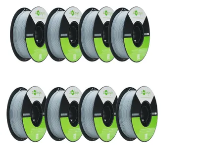 Obrázek produktu pro Creality Soleyin Ultra PLA filament, 1,75 mm, 8 kg pro 3D tiskárny, 8 x 1 kg – šedý – 3301010501