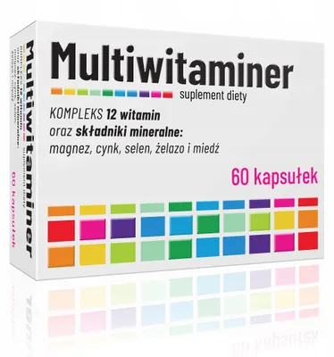 Multiwitaminer kompleks 12 witamin i minerałów ALG Pharma 60 kapsułek