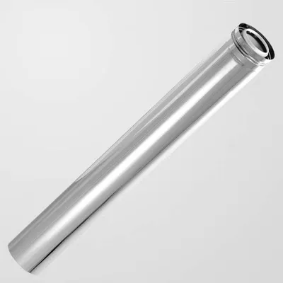 Produktbild von Bertrams LAS Rohrelement außen 1000 mm DN 80/125 Edelstahl VA