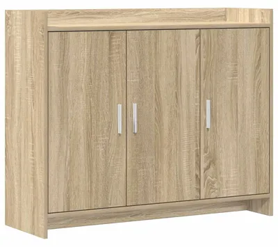 Productafbeelding van Dressoir Sonoma Eiken 98,5 x 33 x 80 cm Bewerkt hout