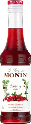 Obrázek produktu pro Monin brusinkový sirup s přírodními aromaty 250 ml