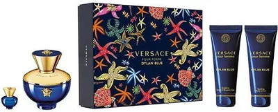 Zdjęcie produktu dla Versace Pour Femme Dylan Blue EDP 100 ml + EDP MINI 5 ml + SG 100 ml + BL 100 ml W