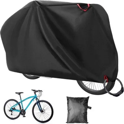 Immagine prodotto di Protezione contro pioggia e vento per biciclette - Tessuto Oxford 210D - Copertura con rete - 200 x 110 x 70 cm - Impermeabile