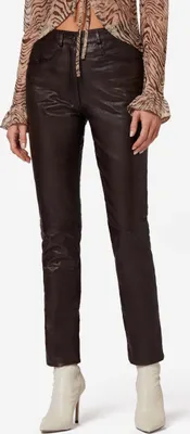 Immagine prodotto di Pantaloni da donna in pelle jeans Ricano 9809 - Marrone / S
