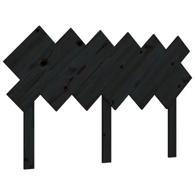 Produktbild von Bett-Kopfteil Schwarz 132x3x81 cm Massivholz Kiefer