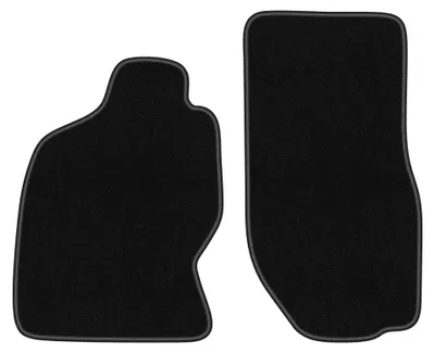 Obrázok produktu pre Predné velúrové koberce pre: Nissan Terrano II 1993-2005 – 2 ks, čierne, na mieru – Wielganizator BASIC