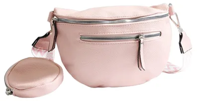 Produktbild von irisaa Umhängetasche Damen Crossbody Bag, 3 in 1 Schultertasche, Bauchtasche mit Reißverschluss und Verstellbarem breitem Gurt, Handtasche für Männer Frauen