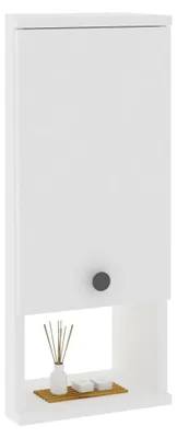 Produktbild von Tarano - Hängeschrank, 30x71h cm Weiß, 2 Regalböden