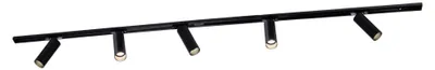 Produktbild von Ledvion Schienensystem lampen 2m 1-Phasen Schwarz 5-flammig Warmweiss