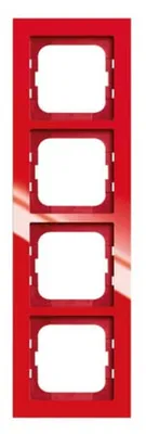 Immagine prodotto di Busch-Jaeger 1724-287 Cornice di copertura, quadrupla, rossa