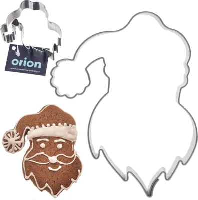 Produktbild von Orion Ausstechform Keksausstecher Ausstecher Keksform für Kekse aus Edelstahl Weihnachtsmann 7 cm