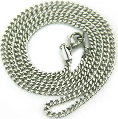 Produktbild von Elegante Golia Kette aus Edelstahl - Silber / 45cm / 3mm für Uni KP34281