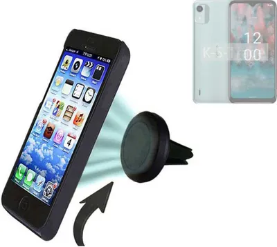 Produktbild von K-S-Trade Kompatibel mit Nokia C12 Pro Auto Handy Halterung KFZ Halter Lüftungsgitterhalterung Air Vent mount Smartphone Halter