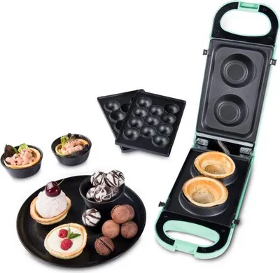 Produktbild von Trisa 7364.1445, 2 Waffel(n), Kreis, Mintfarbe, 700 W