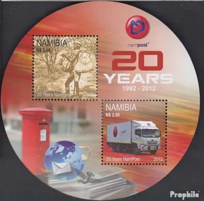 Produktbild von Briefmarken Namibia - Südwestafrika 2012 Mi Block79II (kompl.Ausg.) postfrisch Nampost