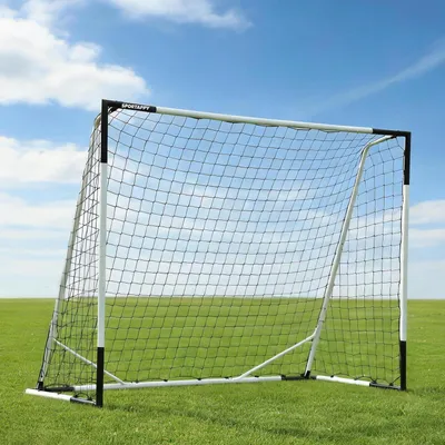 Obrázok produktu pre Futbalová bránka – veľkosť: 2,4 x 1,8 metra – robustná kovová konštrukcia a odolná sieť