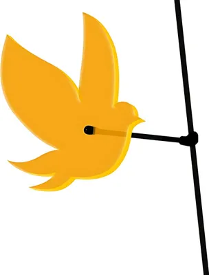 Immagine prodotto di Elliot light magic bird 19 cm arancione