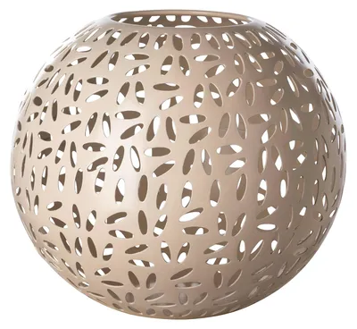 Produktbild von DARIA Windlicht - H.20cm x D.24cm - taupe - Eisen - Wohnaccessoire