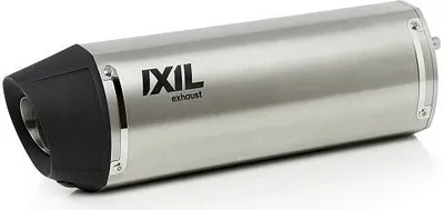 Produktbild von IXIL Hexoval Xtrem Racing Endtopf - Edelstahl schwarz / Endkappe Aluminium schwarz - OY9025VSE