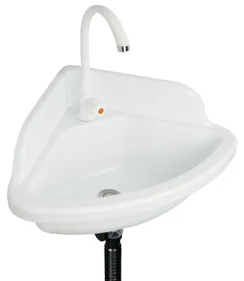 Produktbild von Wandmontierter Eckwaschtisch für kleine Badezimmer